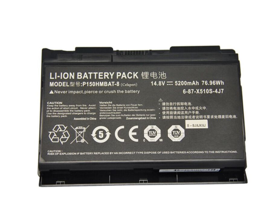 Original 5200mAh Batería Clevo P170HMx